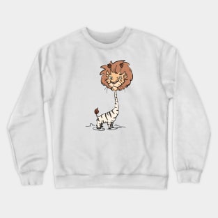 Zebra, Lion, Giraffe Crewneck Sweatshirt